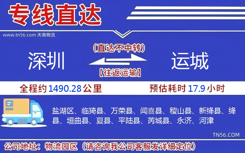 深圳到運城物流公司