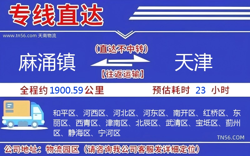 麻涌鎮(zhèn)到天津物流公司
